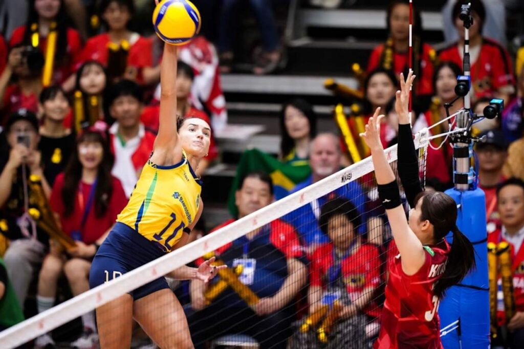 Em mais uma exibio de gala, Brasil despacha Japo e avana em segundo na VNL