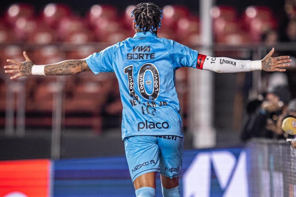 Neymar brilha e comanda vitria do Santos contra o Juventude