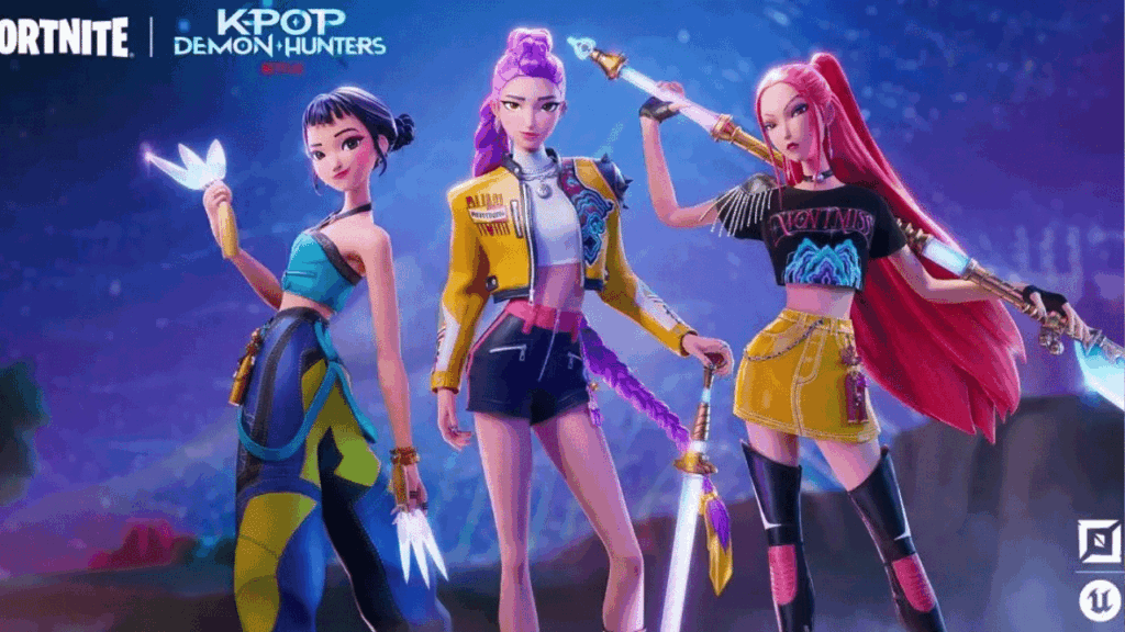 Guerreiras do K-pop no universo de Fortnite