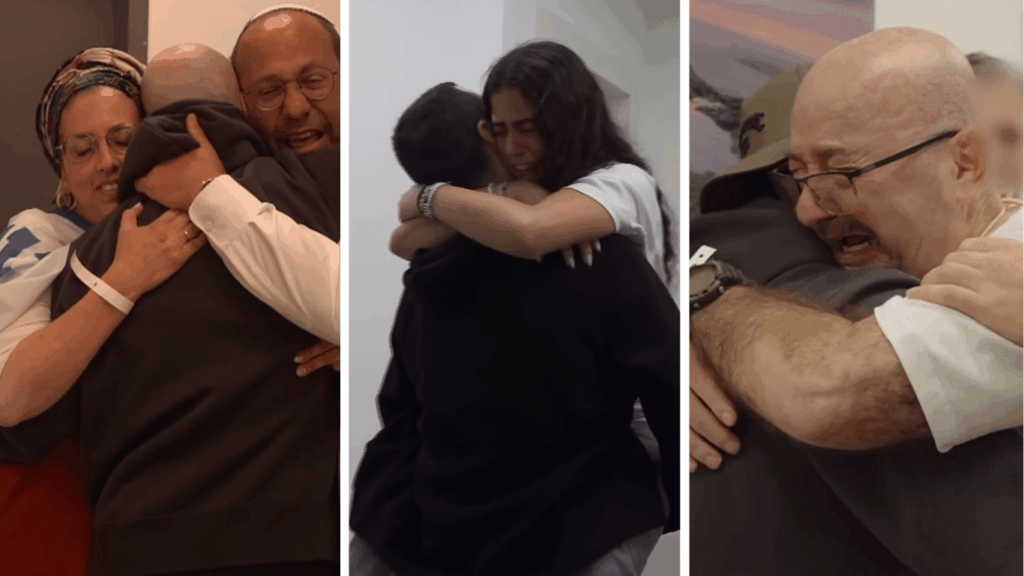 Após dois anos de cativeiro, reféns do Hamas se reencontram com familiares: “O pesadelo acabou”; veja os vídeos