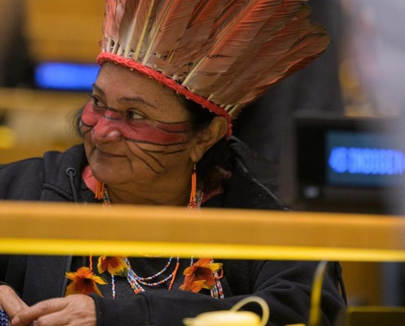 Lucila Nawa leva ao Fórum Permanente da ONU mensagem dos povos indígenas: “Sem terra, não temos saúde”